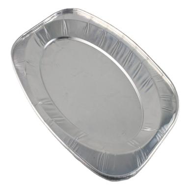 China Disposable Colored Oval Fish Tray Aluminum Foil Casserole for sale