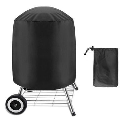 China Outdoor BBQ Grill Cover 77x58cm/80x66x100cm Anti Dust Camping Cover Round Waterproof Eco-friendly Rain Protector for sale