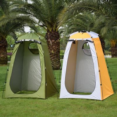 China Double Layer Waterproof/Dustproof Waterproof Anti UV Tourist Tents Portable Changing Changing Room Outdoor Camping Shower Bathing Tent Privacy Toilet for sale