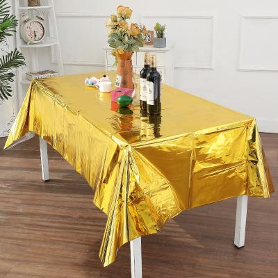 China Hot Selling Party Waterproof Tablecloth Laser Waterproof Party Supplies Decorative Waterproof and Oil-proof Tablecloth Table Cloth for sale