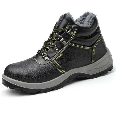 China Factory Outlet Customized Cotton Shoes Woolen Shoes Men Steel toe Anti-smash Anti-puncture Safety Shoes for sale