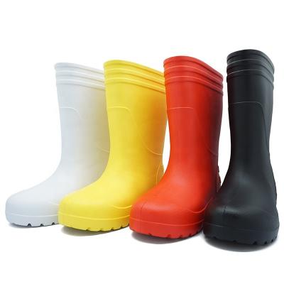 China Food Industry Boots Kitchen Brand Oil and Alkali Resistant Waterproof White Black Men and Women PVC Gumboots Safety Rain Boots for sale