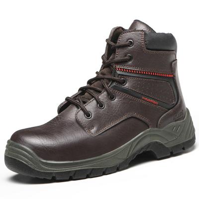 中国 Comfortable Sport Steel Toe Waterproof Men Shoes For Work Mens Safety Leather Boots Black Genuine Leather Policemen Work Boots 販売のため