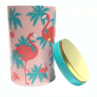 China round tea storage box viable package tin box wholesale for sale