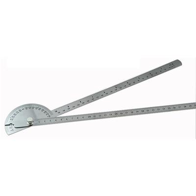 China 300mm Stainless Steel Arm Dual 180 Degree Bevel Protractor Goniometer Angle Gauge Finder Degree Tools for sale