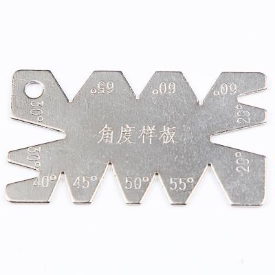 China Carbon Steel Surface Chrome Plating 20 To 65 Degree Inspection Carbon Steel Screw Thread Angle Gauge Gauge Drill Angle Gauge for sale