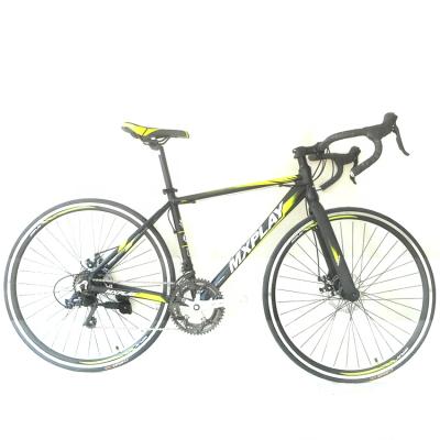 China Alloy Frame Index 9 Speed ​​13-32t 700c Hydraulic Brake Road Aluminum Twin Disc Bike for sale