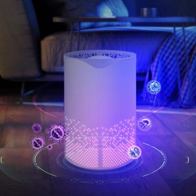 China New UV Sterilization Mini Portable Air Cleaner Ionic Car Hepa Filter UV Light Air Purifier for sale