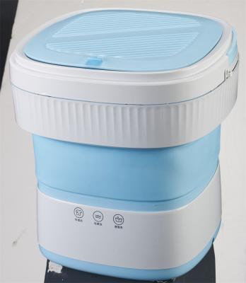 China Cheap Folding Automatic Mini Foldable Washing Machine With Bluelight Mini Small Car Portable Usb Portable Charging for sale