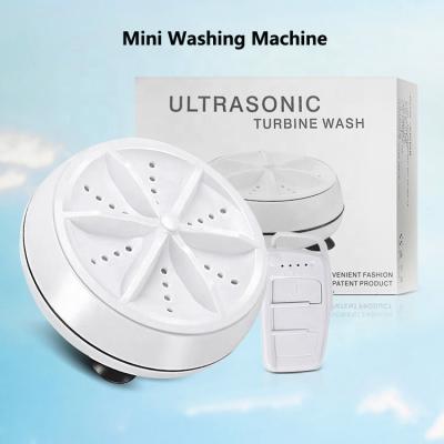 China Portable Ultrasonic Laundry Mini Portable Mini Small Size Multi Functional Usb Turbine Semi Automatic Washing Machine for sale