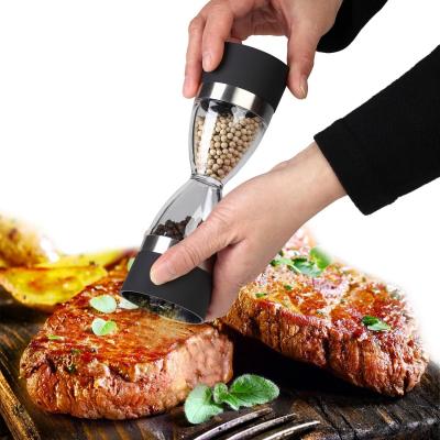 China Viable Salt and Pepper Grinder Set Luxury Pepper Grinder and Salt Grinder Adjustable Coarseness Ceramic Spice Grinder for sale