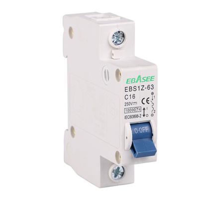 China PA66/PC 1Pole 250V DC MCB Circuit Breakers For Solar System for sale