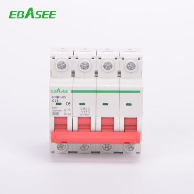 China High Standard Plastic Silver Copper SEMKO Certified 1/2/3/4pole MCB 240V/415V Din Rail Circuit Breaker for sale