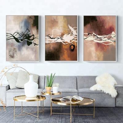 China Factory Supply Abstract FSC Certified African Ware Feature Abstract Canvas Wall Art Painting For Living Room for sale