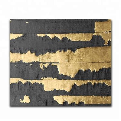 China Abstract art abstract picture on canvas with gold foil for wholesale for sale