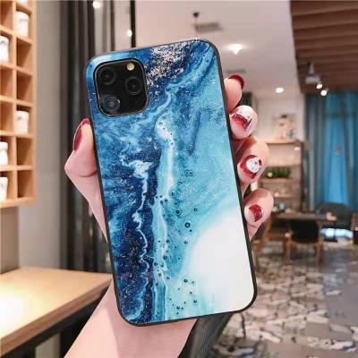 China Ring Holder Tempered Glass Phone Case For iPhone X 10 TPU Silicone Cartoon Pattern Soft Phone Case Cover For iPhone 8 7s Plus Case for sale