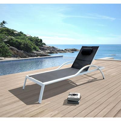 China Promotion Outdoor UV And Water Resistant Stackable Garden Convertible Lounge Chairs With Arms for sale