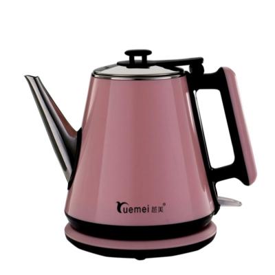 China Wholesale 1.2L Yuemei Base 360 ​​Degree Rotating Water Kettle Fast Heating Pink Plastic Electric Kettle Cheap Electric Kettles for sale