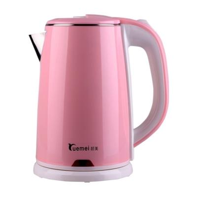 China 360 Degree Hot Water Double Wall Layer ODM Digital Tea Kettle Maker Base Kettels Rotation Custom Electronic Electric Jug Set Universal Boil for sale