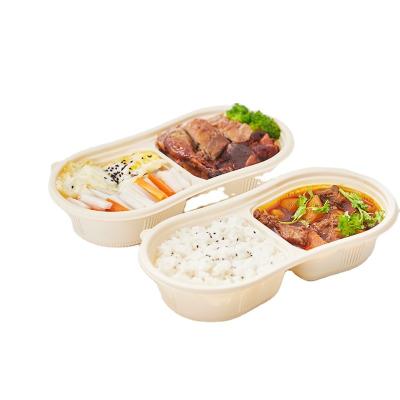 China Backlog Shipping Microwavable Please Consult Disposable Bowl High Quality Packaging Tableware Set Thickened Custom LOGO Pla Lunch Box Set Material Food Packaging 2 for sale