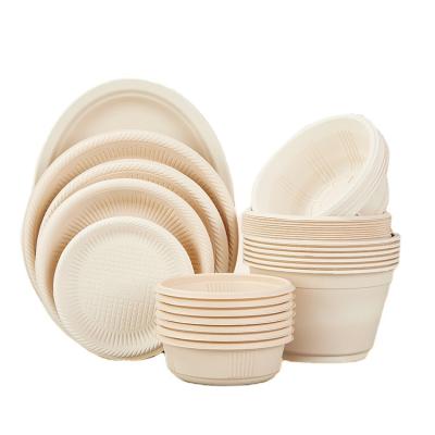 China Thickening Disposable Disposable Dishes Healthy And Practical Party Tableware Set Paper Plate Customized Cutlery Set Utensils Camping Cake Pan Plates for sale