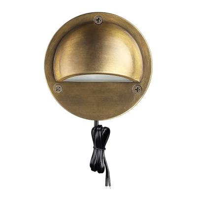 China Victory Deck Lighting Round Barrier Light Outdoor Brass High Quality Patio Lights In A Garden Chair LED for sale