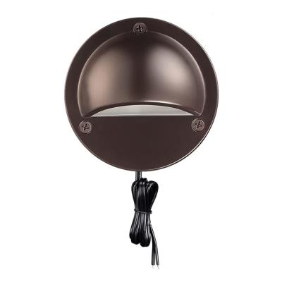 China Garden Best Selling Mini Round Outdoor Waterproof Metal Deck Light DC12V LED for Fence Patio Garden Yard Pathway Stairs for sale