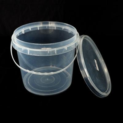 Chine Custom Printed Eco-Friendly Manufacturer Cheap Clear Round Candy Popcorn Cookie Food Grade Plastic Buckets With Lids à vendre