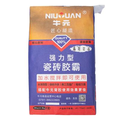 China Recyclable 50kg Cement Packing Used Kraft Paper Valve Plastic Bag Te koop