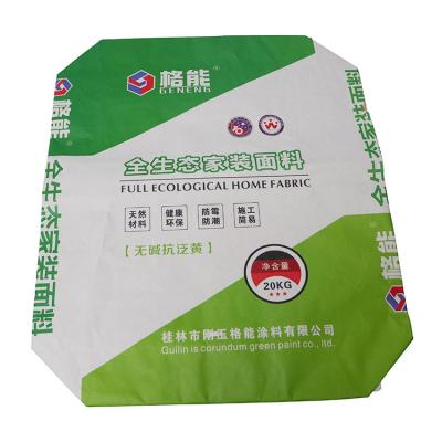 China Recyclable Customized Logo 25Kg Kraft Paper Valve Cement Packaging Bags 50Kg Kraft Paper Cement Paper Bag zu verkaufen