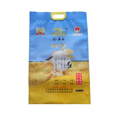 China Barrier Custom Printed HDPE 2.5KG 5KG Empty PE Plastic Rice Packaging Bag for sale