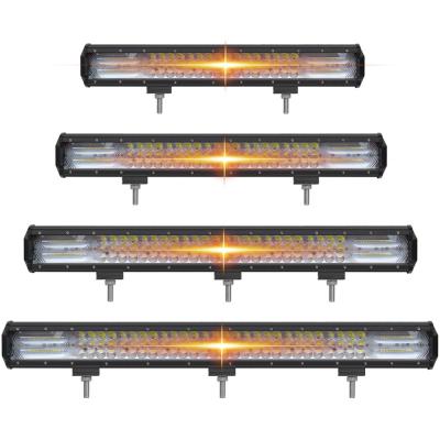 China 5D Projector Led Bar Light For 4x4 Off road Trucks Boat SUV ATV UTV Strobe Driving Work Bar Lights White & Amber for sale