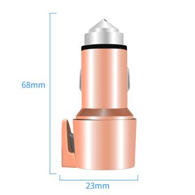 China High Quality Guangdong 30W Custom Logo Mobile Phone Dual USB 30W Fast Charging Rescue With Cigarette Lighter Car Charger With Box Packing for sale