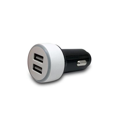 China Hot Selling Mobile Phone Touch 12V 24V 2.4A Fast Car USB Charger Mobile Accessories 2 Dual Dual USB Car Charger for sale