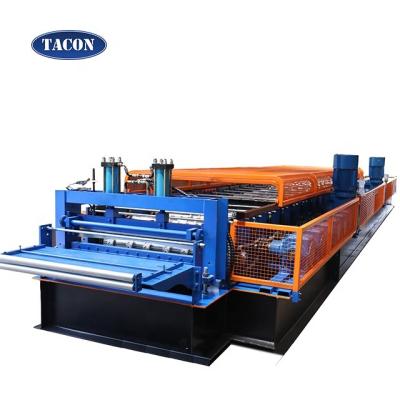 China Sheet Floor Deck Hotel Galvanized Metal Decking Roll Forming Making Machine YX51-342-1025 for sale