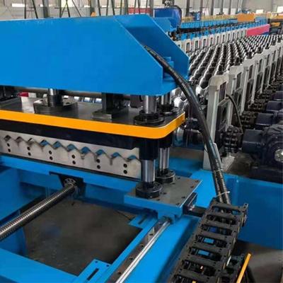 China Hot Sale Hotels Building Material Roof Panel Roll Forming Machine YX32-200-1000 for sale