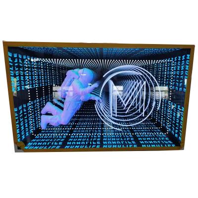 China Melaleuca Luminous Customized Magic Mirror Led Neon Sign For Party Event Wedding Decoration Abyss Mirror Lightbox for sale