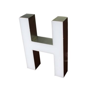 China Light Customized Channel Letters Making Advertising Sign Outdoor Led Logo Shop Sign Face Glow Acrylic Letter for sale