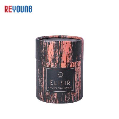 China Materials Competitive Price Recycled Paper Cardboard Packaging Cylinder Candle Jar Box Paper Tube For Candle Packaging for sale