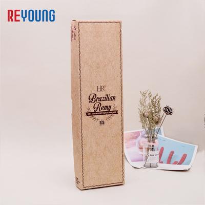 China Logo Square Cosmetics Wig Skincare Biodegradable Wholesale Custom Hair Packaging Paper Boxes for sale