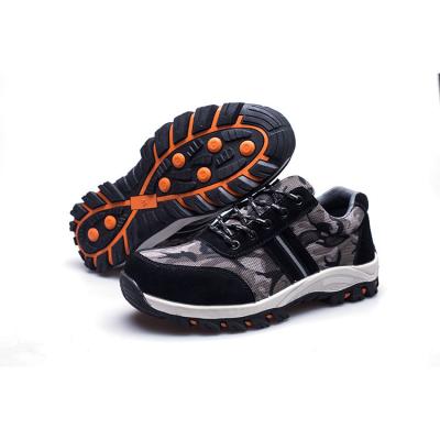 China Camouflage Anti-Slip Men's Camouflage Protective Industrial Running Work Safety Shoes for sale