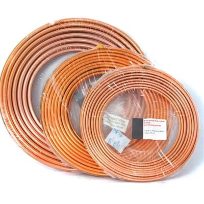 China Customized air conditioner copper capillary tube manufacturers refrigeration pancake copper pipe for all sizes for sale