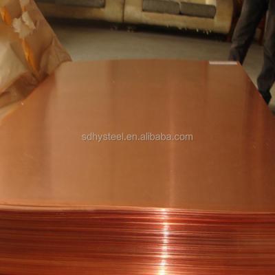 China Decoration Customized Decorative Cold Rolled Red Copper Sheet Price for sale