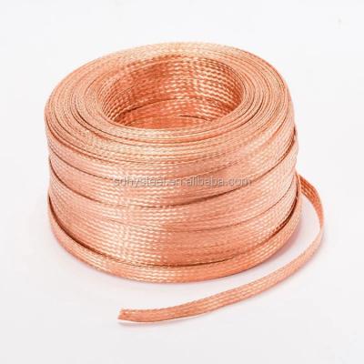 China Electrical Flexible Stranded Braided Bare Copper Wire Electronic Electronic for sale