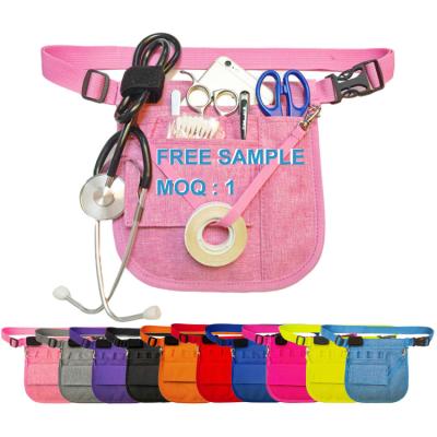 China Custom Logo Nurse Waist Bag Pussy Pack Portable Medical Belt Utility Kit Nurse Pocket Organizer Water Proof 2021 for sale