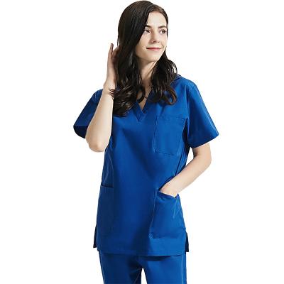 China Private Label Fashionable Good Quality Nursing Scrubs Hospital Uniforms Sets Custom Short Sleeve Jogger Nurse Scrubs Uniform for sale