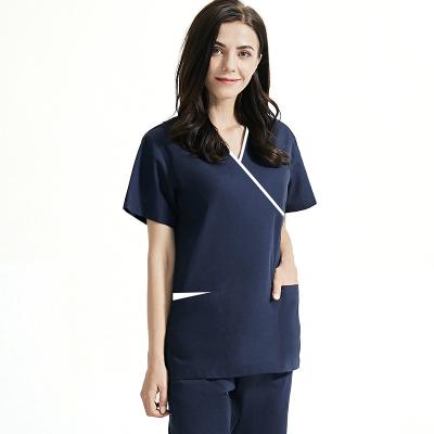 China Fashionable Customized Women Medical Uniform Clothing Logo Scrubs Hospital Uniforms Sets Doctor for sale