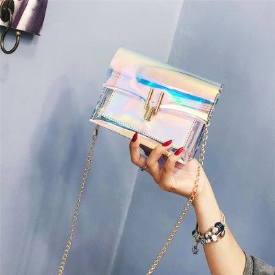 China High Quality Lady Women PVC Ladies Shoulder Makeup Cross - Body Stitched Jelly Purse Women Jelly Bag Yellow Packaging for sale