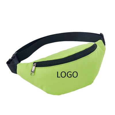 China Water Proof OEM Wholesale Bags 600D Polyester Green Color Waist Pack Pussy Pack Light Weight Custom Logo Bum Bag Supplier for sale