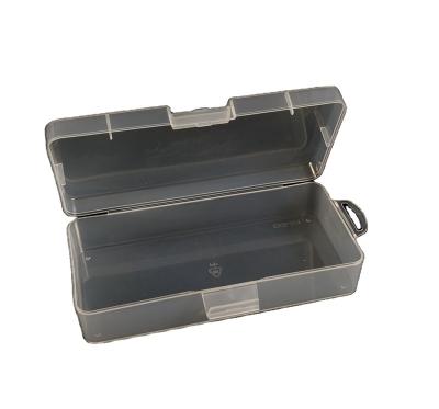 China Sustainable Wholesale Empty PP Hinged Transparent BPA Free Plastic Tool Jewelry Storage Box for sale